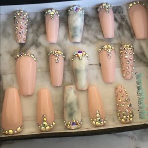 Authentic custom press on nails